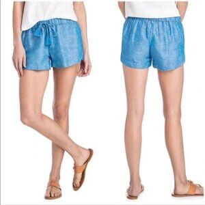Vineyard Vines Linen Blend Pull On Drawstring Tassels Shorts